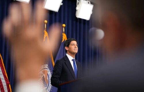 Federal Reserve Chairman Kevin Warsh takes questions from reporters during a news conference on September 16 in Washington