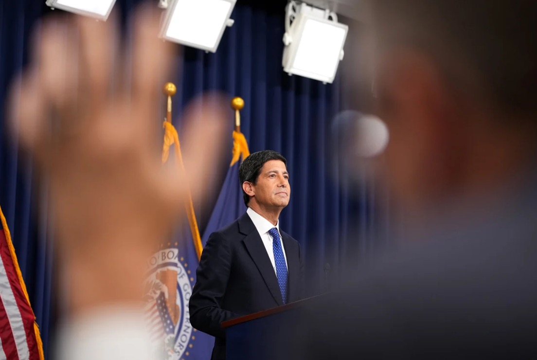 <i>Andrew Harnik/Getty Images via CNN Newsource</i><br/>Federal Reserve Chairman Kevin Warsh takes questions from reporters during a news conference on September 16 in Washington