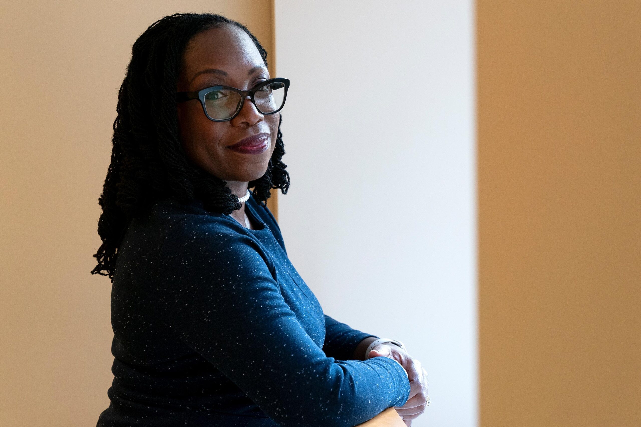 <i>Jacquelyn Martin/AP via CNN Newsource</i><br/>Judge Ketanji Brown Jackson poses for a portrait in her office in Washington
