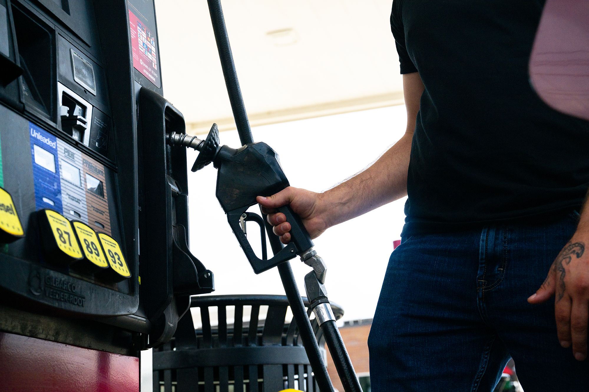 <i>Brandon Bell/Getty Images via CNN Newsource</i><br/>Record third-quarter gas prices resulted in huge jumps in profits at ExxonMobil and Chevron