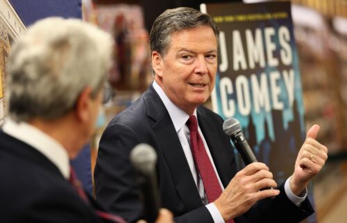 Former FBI Director James Comey speaks at the Barnes & Noble Upper West Side in New York
