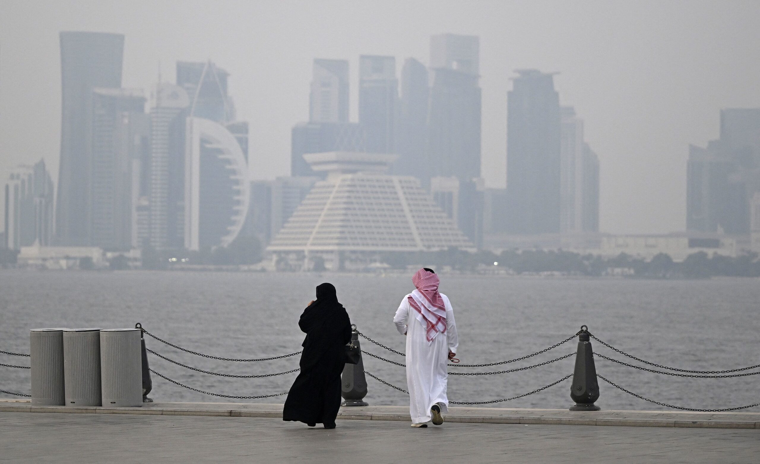 <i>Mahmud Hams/AFP/Getty Images via CNN Newsource</i><br/>Iran attacked Qatar in the conflict but the country is performing a key mediating role.