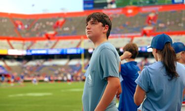 Jonah got to meet his favorite Florida player: Quarterback Aaron Philo.