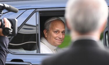 Pope Leo XIV leaves the Gemelli University Hospital