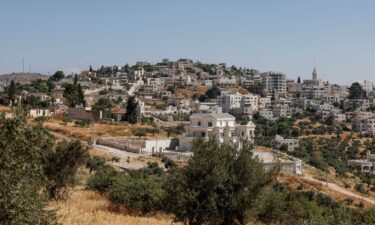 A general view of the Palestinian Christian town of Taybeh