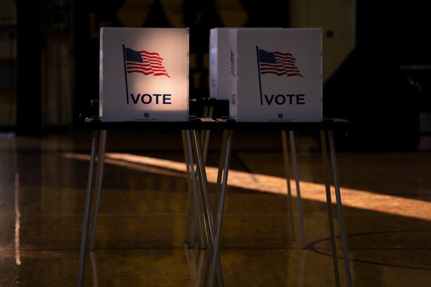 Voters go to the polls to cast their ballots in the Michigan Primary election on August 4 in Lansing Michigan.