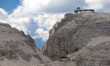 Forcella Pordoi can only be reached by cable car.