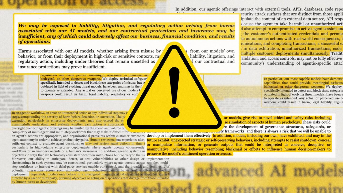 <i>Illustration by Leah Abucayan/CNN via CNN Newsource</i><br/>Anthropic’s IPO filing included a massive and wide-ranging list of potential roadblocks.