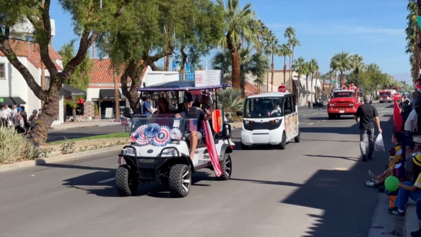 Watch Live: 2026 Palm Desert Golf Cart Parade New October 23, 2026 11:55 PM Published 11:00 AM 0:00 / 0:00 LIVE Quality 1 Audio Subtitle Ad Skip Article Topic Follows: News